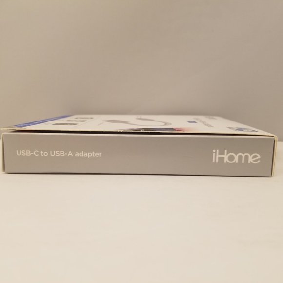 iHome 6" Nylon USB-C to USB-A Adapter | Charge & Sync Aluminum Tip - Picture 2 of 5